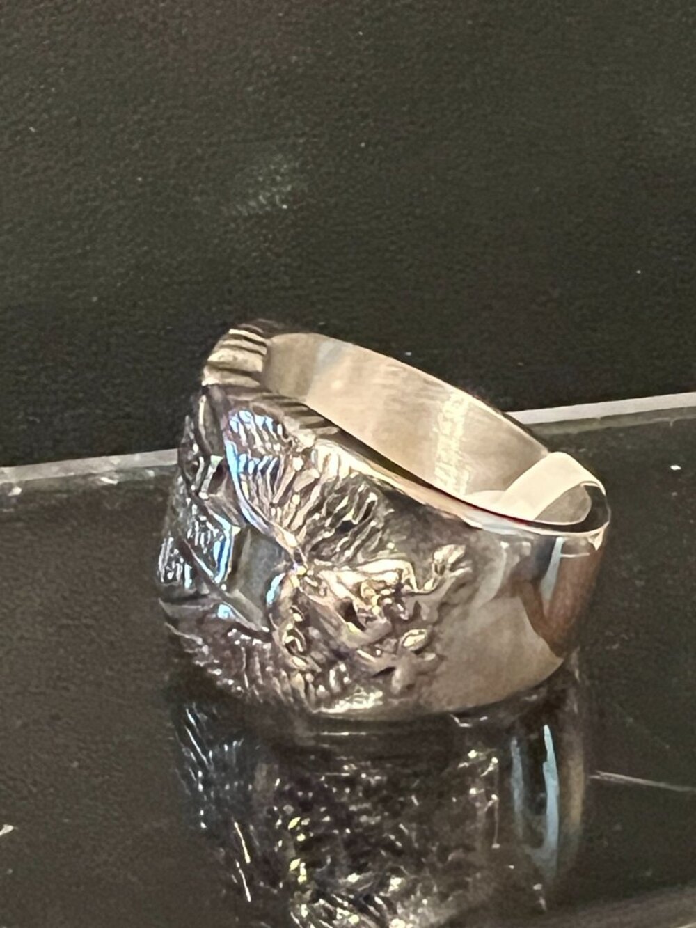Harley-Davidson Eagle Shield Ring Size 11 (282) - Picture 4 of 4